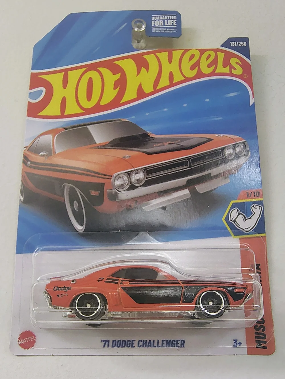 1971 Dodge Challenger Hot Wheels HW Muscle Orange 1/10 Diecast